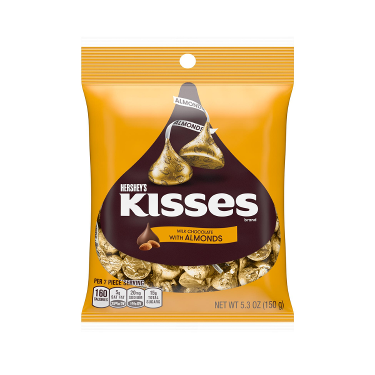 Hershey's Kisses Classic Chocolate Almond 150g