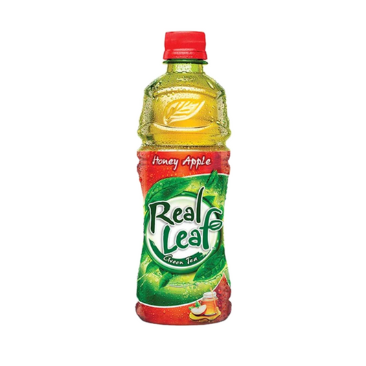 Real Leaf Honey Apple Green Tea 480ml