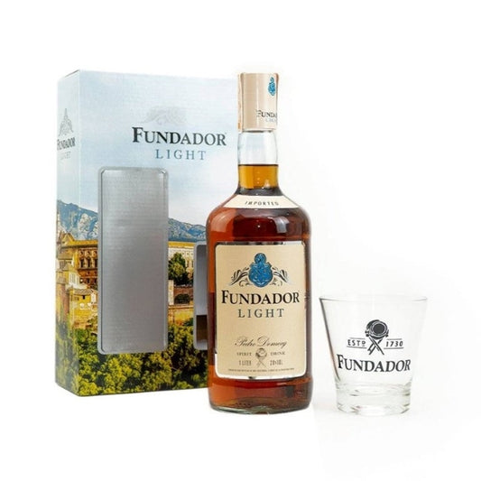 Fundador Brandy Light 1L + Free Glass