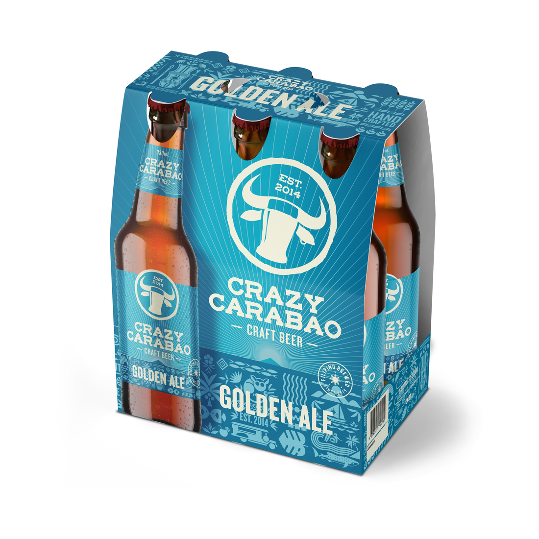 Crazy Carabao Beer Golden Ale Bottle 330ml 6s