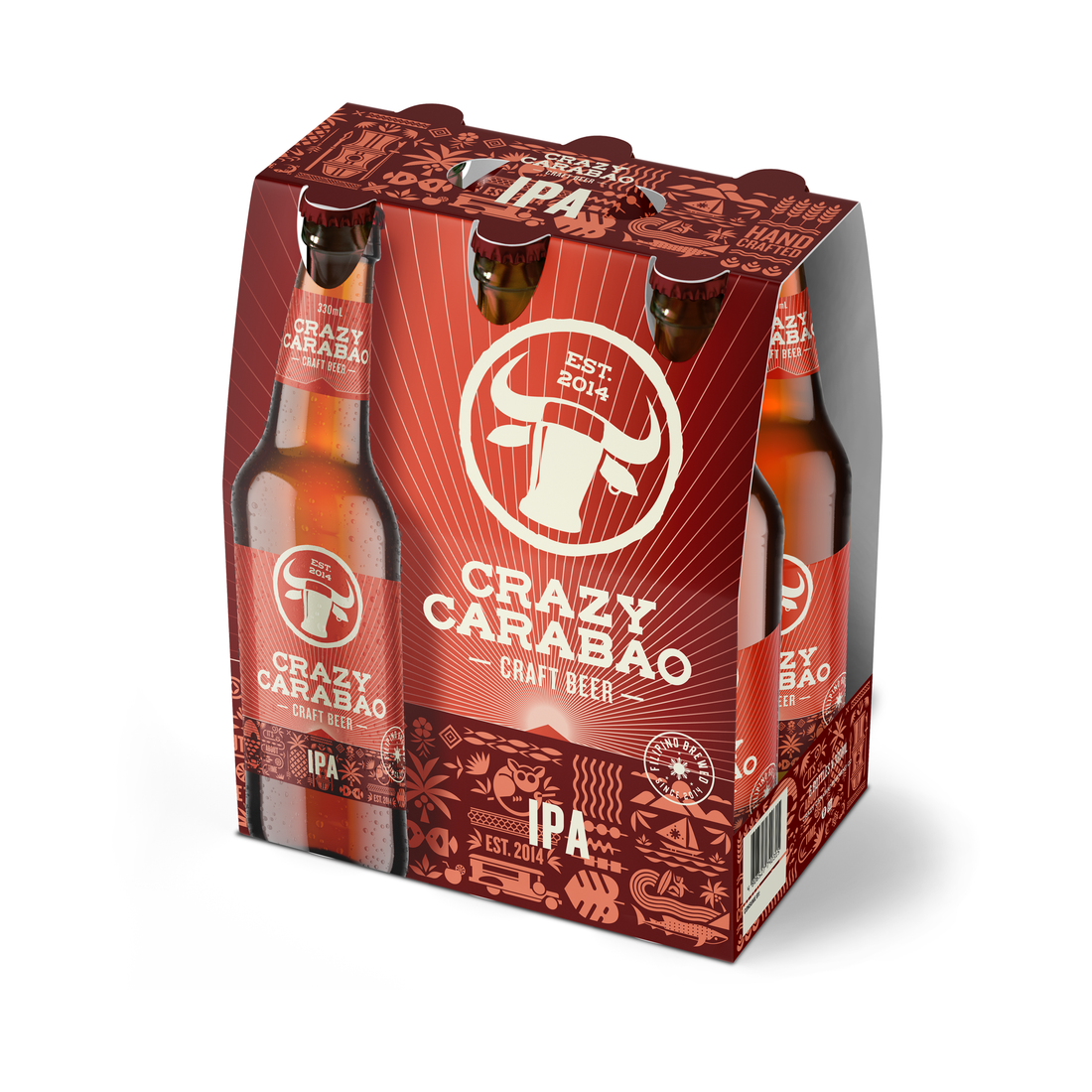 Crazy Carabao Beer IPA Bottle 330ml 6s