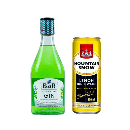 The Bar Gin Lime 335ml + Free Lemon Tonic Water