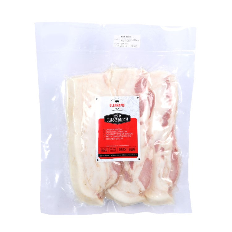 Glenhams Bacon Thick Cut 500g