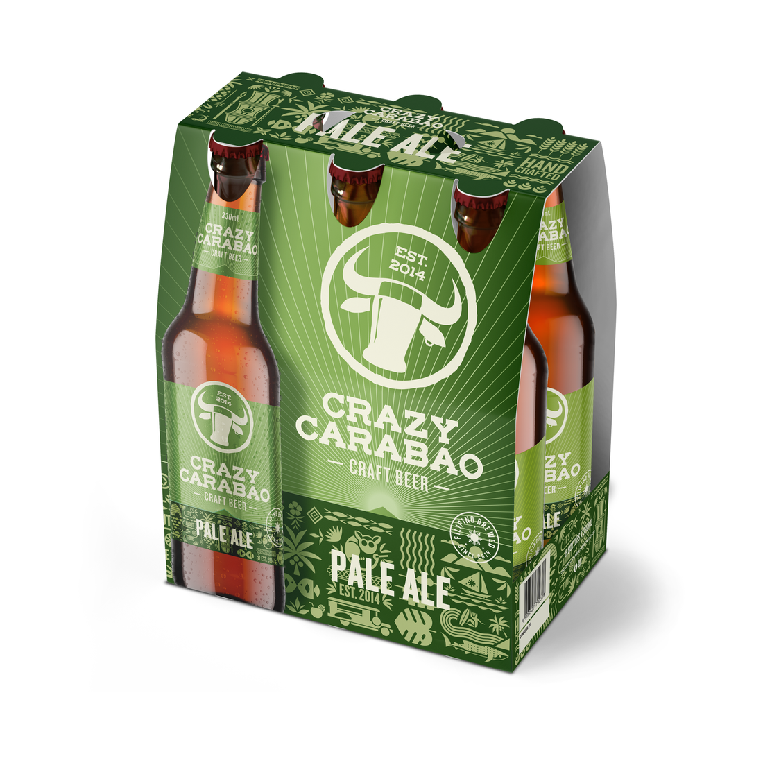 Crazy Carabao Beer Pale Ale Bottle 330ml 6s