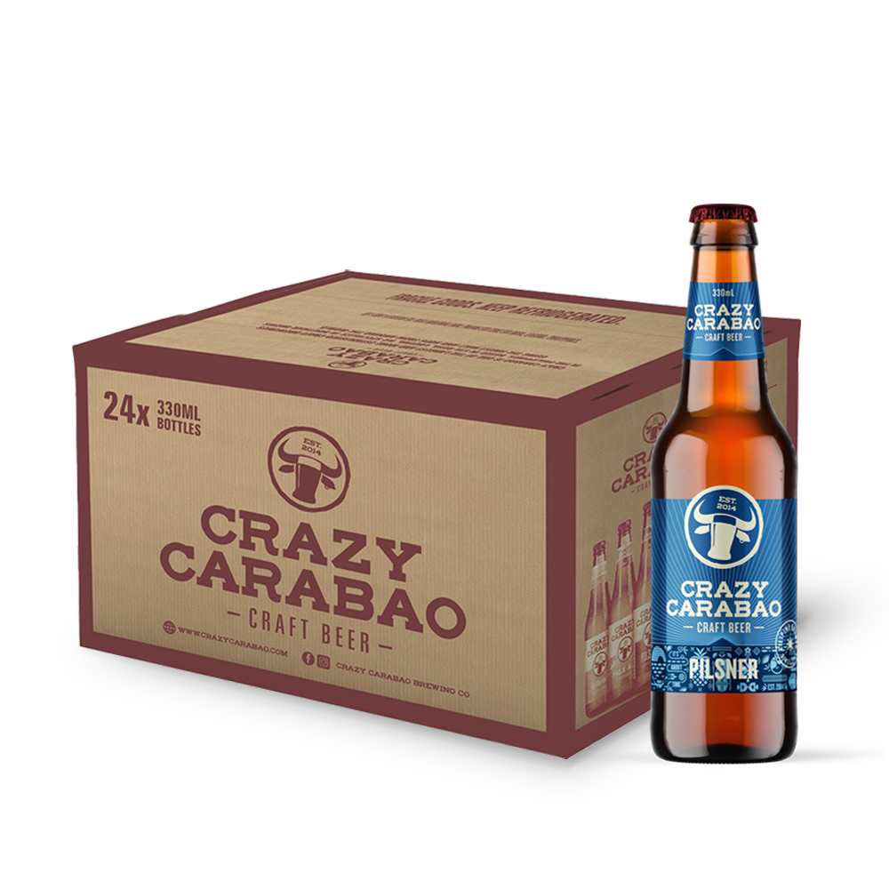 Crazy Carabao Beer Pilsner Bottle 330ml 24s