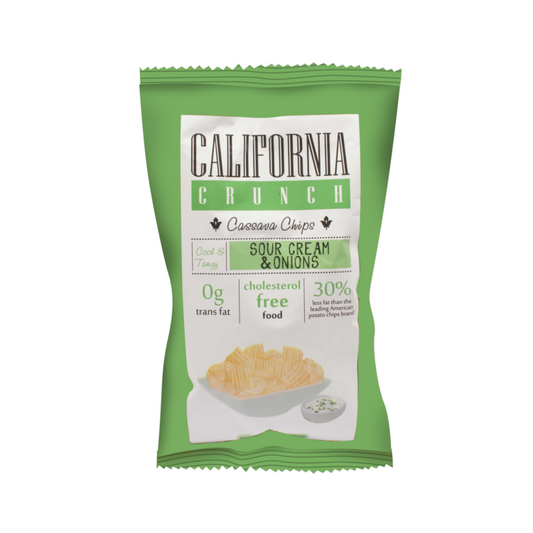 California Crunch Cassava Chips Sour Cream & Onion 120g