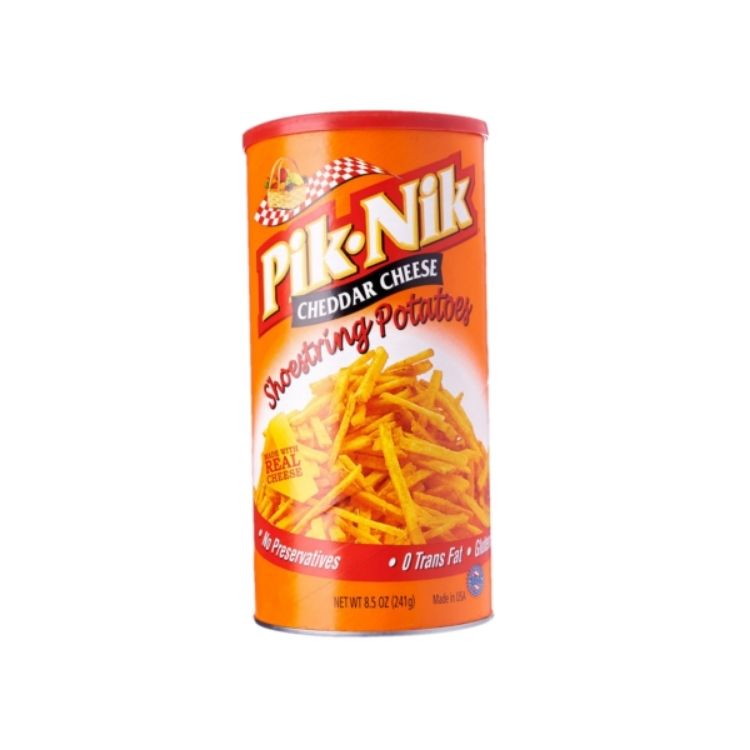 Pik-Nik Shoestring Cheddar Cheese 8.5oz/241g