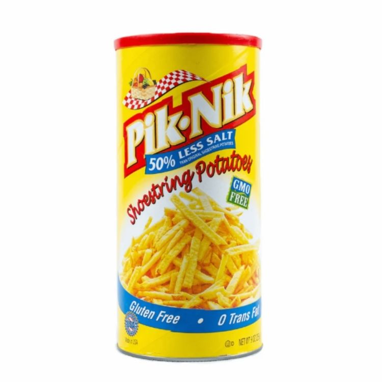 Pik-Nik Shoestring 50% Less Salt 9oz/255g