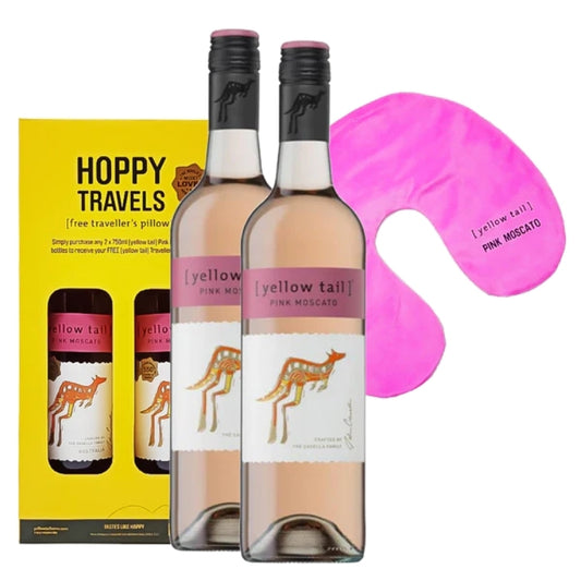 Yellow Tail Pink Moscato 750ml 2s + Free Pillow