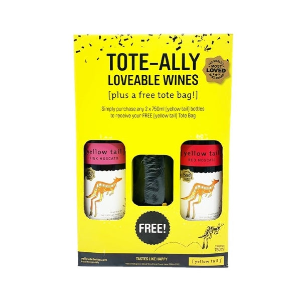 Yellow Tail Twin Pack 750ml 2s + Free Tote Bag