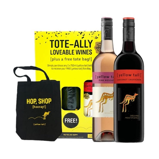 Yellow Tail Twin Pack 750ml 2s + Free Tote Bag